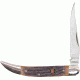 Klaas Rams Horn Toothpick Knife, Autumn brown pick bone handle, 3.5in. Closed KC6115BR