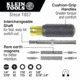Klein Tools 11in1 Magnetic Screwdriver/Nut Driver, Yellow/Black, 32500MAG