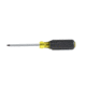 Klein Tools #2 Square Screwdriver, 4In Round Shank, Orange/Black, 662