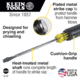 Klein Tools 5/16In Keystone Demolition Driver, 7In Shank, Yellow/Black, 602-7DD