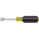 Klein Tools 7/16In Hollow Nut Driver, 3In, Cushion-Grip, Black/Yellow, 630-7/16