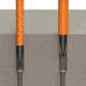 Klein Tools Cabinet Screwdriver Set, Slim-Tip Insulated Phillips, Square, 4Piece, Orange/Black, 33734INS