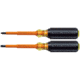 Klein Tools Cushion-Grip Insulated Screwdriver Set 2-Piece 52758