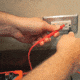 Klein Tools Electronic AC/ DC Voltage Tester, 12 - 600V, Orange/Black, ET60
