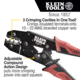 Klein Tools Full Cycle Ratcheting Crimper - 10-22 AWG, 3005CR