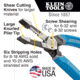 Klein Tools Heavy-Duty Shear Cut Wire Stripper 8-20AWG Klein-Kurve, K12035