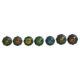 Klein Tools Magnetic Nut Driver Set, 3In Shaft, 7Piece, Black/Yellow, 631M