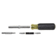 Klein Tools Multi-Bit Screwdriver/Nut Driver, 10in1, Heavy Duty, Black/Yellow, 32557