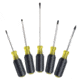 Klein Tools Phillips and Square Screwdriver Set, Slotted, 5Piece, Black/Yellow, 85445