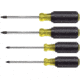 Klein Tools Square Reces Screwdriver Set, 4Piece, Black/Yellow, 85664
