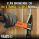 Klein Tools Straight-Claw Hammer, 18oz, 15In, Orange/Black, H80718