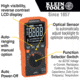 Klein Tools TRMS Auto-Ranging Slim Digital Multimeter, 600V, Temp, Orange/Black, MM450