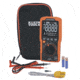 Klein Tools TRMS Auto-Ranging Slim Digital Multimeter, 600V, Temp, Orange/Black, MM450