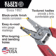 Klein Tools Wire Stripper /Cutter, 16-26 AWG Stranded, Red, 11046