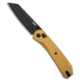 Knafs KNAFS Lander 2 Clutch Lock Reverse Tanto Knife Gold Aluminum 3.25" Black, Gold, Elmax, adult, BHQ-236064