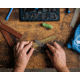 Knafs Leather Strop &amp; Strop Compound, Brown / Green, KNAFS-00042