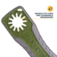 KNetix MV Broadhead Wrench and Sharpener, Gray/Olive, 14710