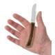 Knife Case Sod Buster Jr Folding Knife, 2.8in, Tru-Sharp Stainless Steel, Skinner, Dymalux Wood Brown/Green Handle, 66381