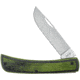 Knife Case Sod Buster Jr Folding Knife, 2.8in, Tru-Sharp Stainless Steel, Skinner, Dymalux Wood Green/Black Handle, 66383