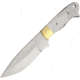 Knifemaking 5.25in Satin SS Drop Point, SS Handle, BL090