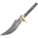 Knifemaking 5.5in Damascus Steel Clip Point Blade, SS Handle, BL107
