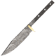 Knifemaking 5.5in Damascus Steel Drop Point, Brass Guard, BL121