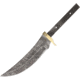 Knifemaking 6in Damascus Steel Clip Point Upswept Blade, Brass Guard, Boxed, BL109