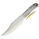 Knifemaking Blade Clip Point Fixed Blade Knife, Blade, 10.5in Overall, 5.5in Satin SS Clip Point Blade, SS Handle, Brass Guard, Full Tang, BL-7716