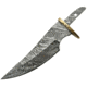 Knifemaking Damascus Blade With Sheath Fixed Blade Knife, 4.5in, Damascus Steel, Handle BLSODMB5