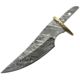 Knifemaking Damascus Blade With Sheath Fixed Blade Knife, 4.5in, Damascus Steel, Handle, BL-SODMB5