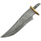 Knifemaking Damascus Blade With Sheath Fixed Blade Knife, 6.5in, Damascus Steel, Standard Edge, BL-SODMB3