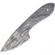 Knifemaking Drop Point Damascus Blade, 6in Fixed Blade Knife, 6in Overall, 2.25in Damascus Steel Drop Point, One-Piece Construction, BL124 / SM1008