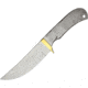 Knifemaking Drop Point Fixed Blade Knife, 9in Overall, 4.5in Satin SS Drop Point, SS Handle, Brass Guard, BL-7705