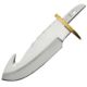 Knifemaking Guthook Blade With Sheath Fixed Blade Knife, 4.5in, Stainless Steel, Standard Edge, Mirror Polish, Handle, BL-SOBBL2