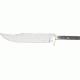 Knifemaking Stainless Fixed Blade Knife, 6in, Steel, Clip Point, Stainless Steel, SO-BL6