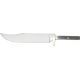 Knifemaking Stainless Fixed Blade Knife, 6in, Steel, Clip Point, Stainless Steel, SO-BL6