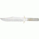 Knifemaking Stainless Fixed Blade Knife, 6in, H1, Clip Point, Stainless Steel, SO-BL7