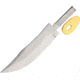 Knifemaking Skinner Fixed Blade Knife, 6.5in Fixed Blade Knife, Skinner Blade, 6.5in Overall, 4.25in Satin SS Blade, Brass Guard, BL-7823