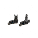 Knight's Armament Offset Fixed Front and Rear Sight, Black, 31593