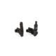 Knight's Armament Offset Fixed Front and Rear Sight, Black, 31593