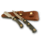 Knives of Alaska Jeager D2 Muskrat Combo Knives, Suregrip Handle, Black 00257FG