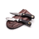 Knives of Alaska Muskrat/Cub Bear Combo Fixed Blade Knives, 2.25in/2.75in, Magnacut Stainless Steel, Round Tip/Caping Blade, Suregrip, Black, 00105FG