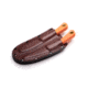Knives of Alaska Muskrat/Cub Bear Combo Fixed Blade Knives, 2.25in/2.75in, Magnacut Stainless Steel, Round Tip/Caping Blade, Suregrip, Orange, 00106FG