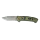 Knives of Alaska Strike Force Auto Automatic Folding Knife, 3in, Magnacut Stainless Steel, Drop Point Blade, G10, OD/Black, 00913FG