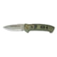 Knives of Alaska Strike Force Auto Automatic Folding Knife, 3in, Magnacut Stainless Steel, Drop Point Blade, G10, Orange/Black, 00918FG
