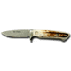 Knives of Alaska The Legacy D2 Fixed Blade Knife, Stag Handle, Natural 00950FG