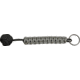 Knotty Boys 6 in. Monkey Fist Keychain, Black-Foliage KYKM0104