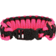 Knotty Boys Fat Boy Survival Bracelet, Black and Pink, 8in. Diameter KY119