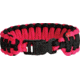 Knotty Boys Fat Boy Survival Bracelet, Black and Pink, 9in. Diameter KY109