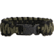 Knotty Boys Fat Boy Survival Bracelet, Black-OD Green, 8in. Diameter KY116